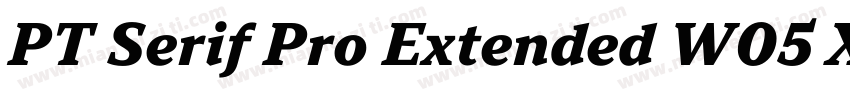 PT Serif Pro Extended W05 XBdIt字体转换